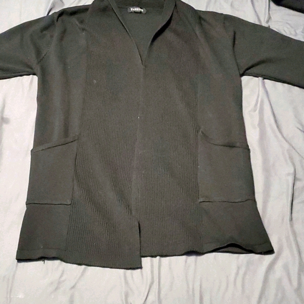 Black cardigan